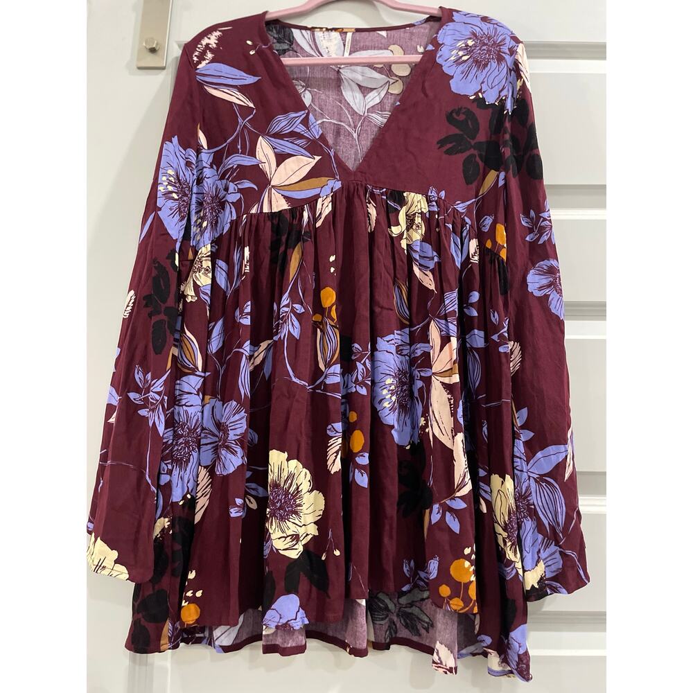 Free People “Bella” tunic top ,Small/Medium, whimsigoth,  EUC